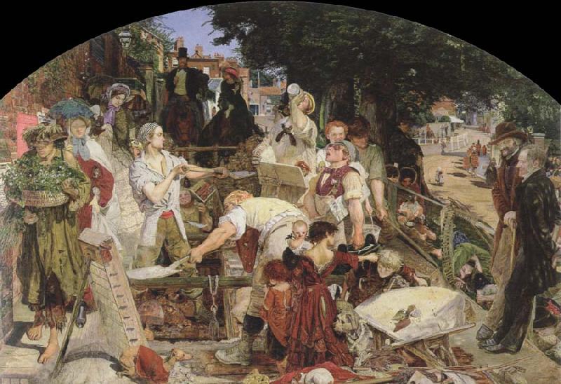 Ford Madox Brown work Norge oil painting art
